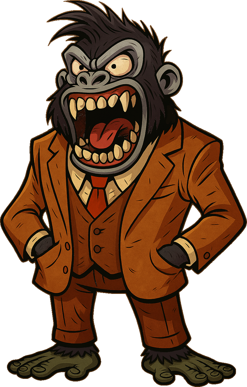 Gorille à Dos Argenté